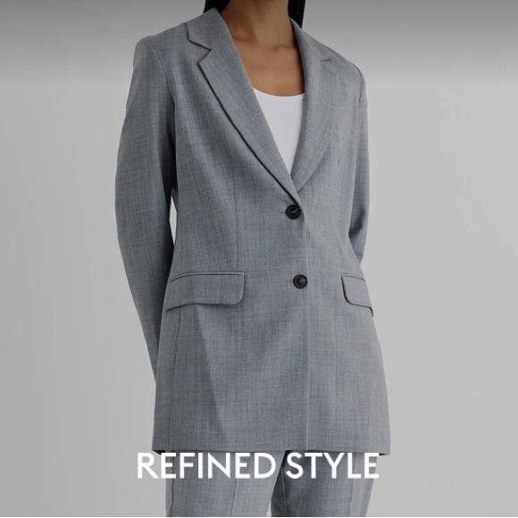 IRIS & INK grey blazer size 14 - Picture 14 of 15